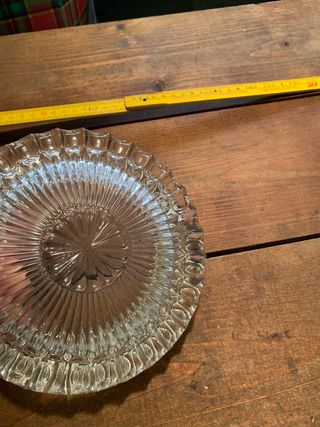 Portacenere anni 70 in cristallo - vintage