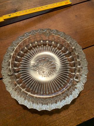 Portacenere anni 70 in cristallo - vintage