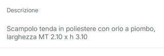 Scampolo per tende