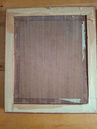 Marcos madera dorados con laminas flores