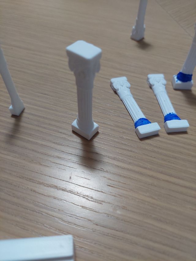 Columnas romanas,u otras, belen, maqueta