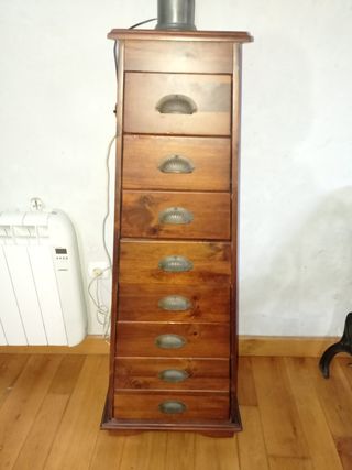 Comoda cajones Ledsley madera maciza