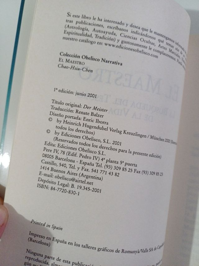 El maestro - Chao Hsiu Chen