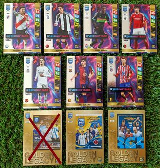 LOTE 9 CROMOS BRILLANTES FIFA ADRENALYN XL