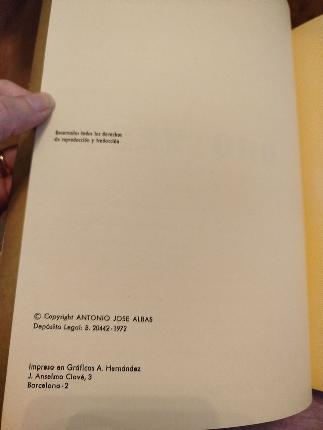 Libro "Oro Verde". Año 1972