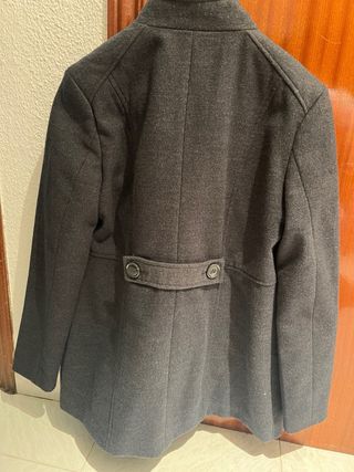Abrigo de paño gris Lefties nuevo
