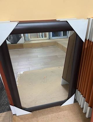 Espejo de madera para pared