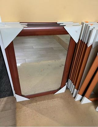 Espejo de madera para pared