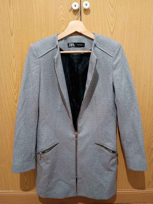 Abrigo Casual Zara Talla M Mujer
