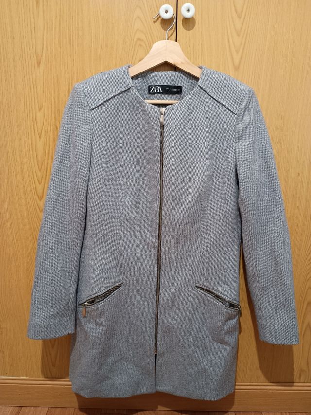 Abrigo Casual Zara Talla M Mujer