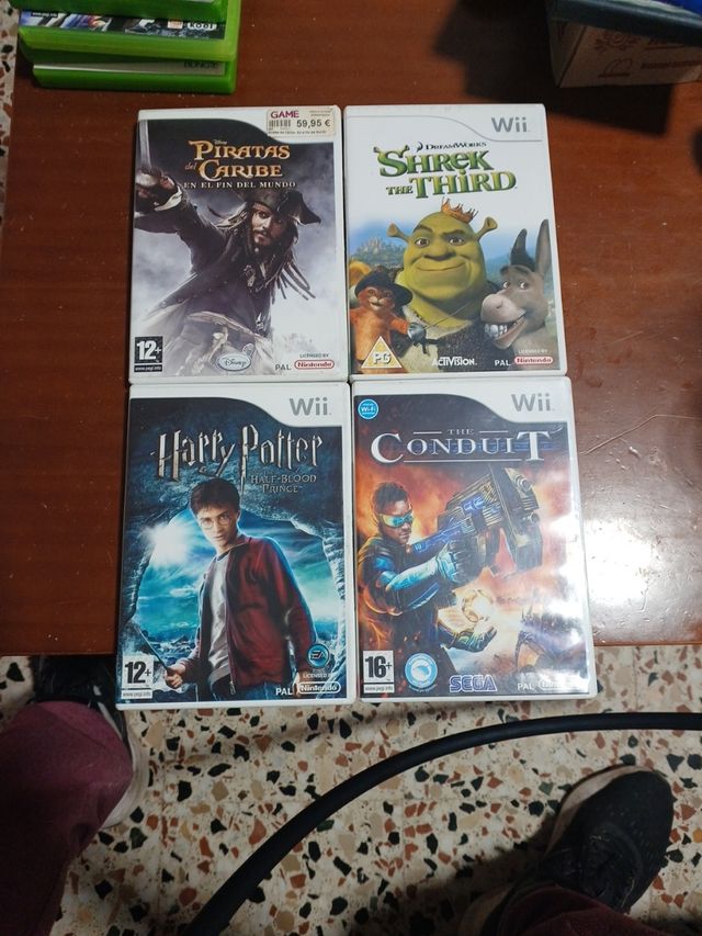 Lote 4 juegos wii