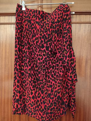 Falda animal print Zara