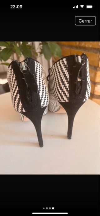 Zapato Zara blanco y negro