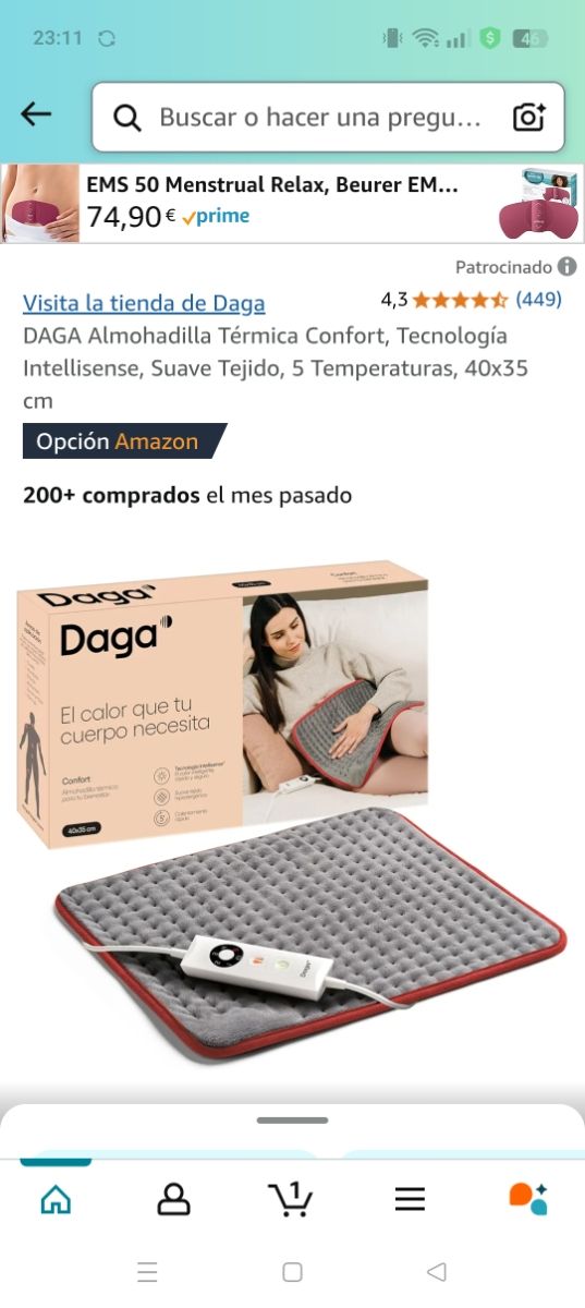 Termoforo Urge comfort