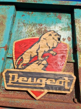 Cartel logo Peugeot 1927