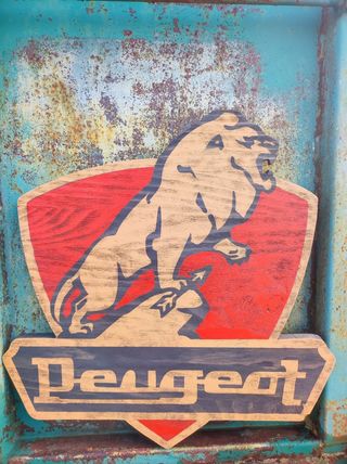 Cartel logo Peugeot 1927