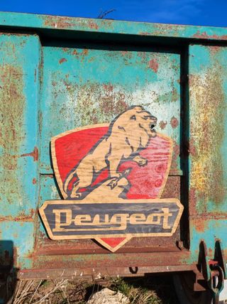 Cartel logo Peugeot 1927