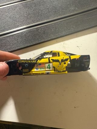Carroceria y chasis chevrolet corvette scalextric