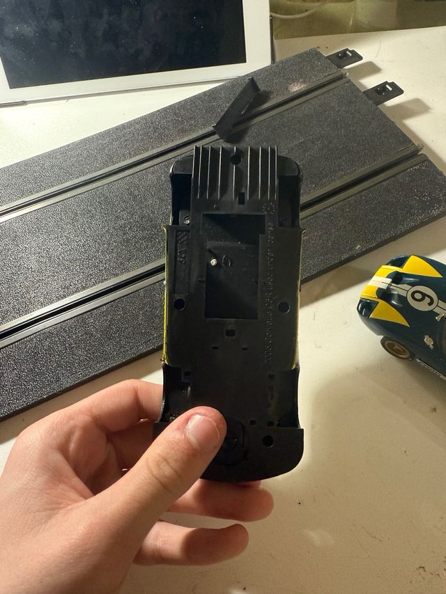 Carroceria y chasis chevrolet corvette scalextric