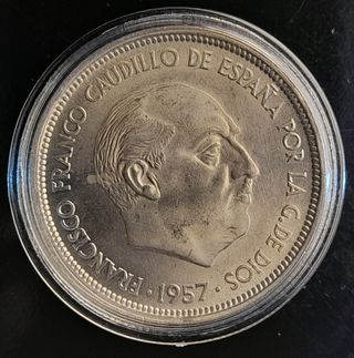 50 Pesetas 1957 *72 ¡SC! (F. Franco)