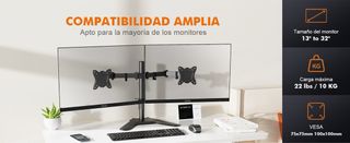 Soporte Dos Monitores para 1332'' SIN ESTRENAR