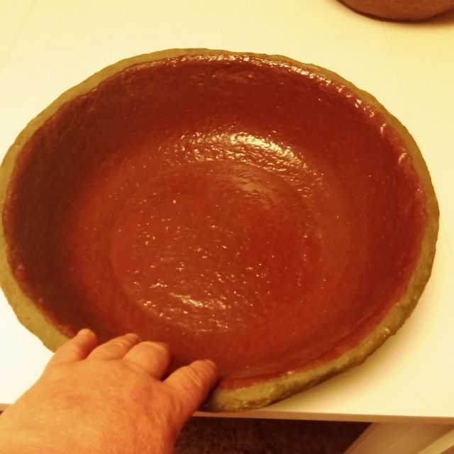 Taça grande de papel mâché II