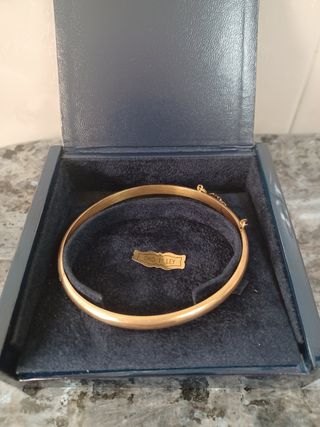Pulsera de media caña oro 18ct 
