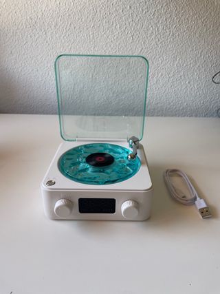 Reproductor de vinilo altavoz