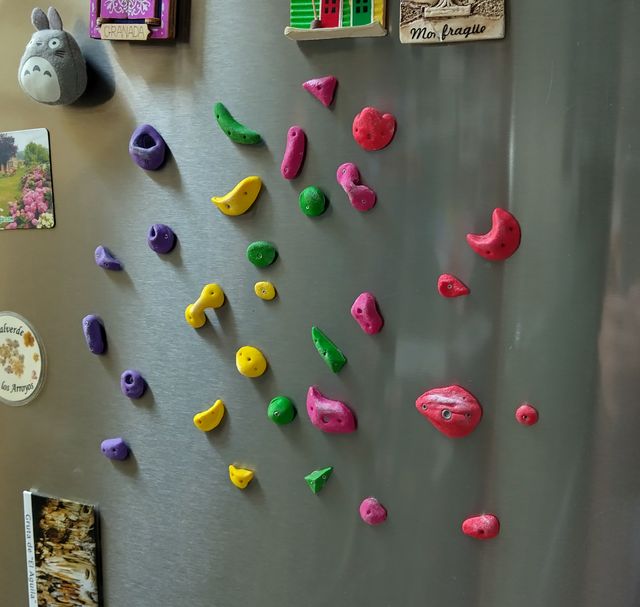 Imanes de rocódromo (incluye 6 presas)