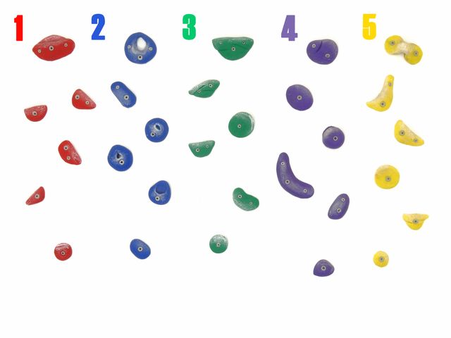 Imanes de rocódromo (incluye 6 presas)