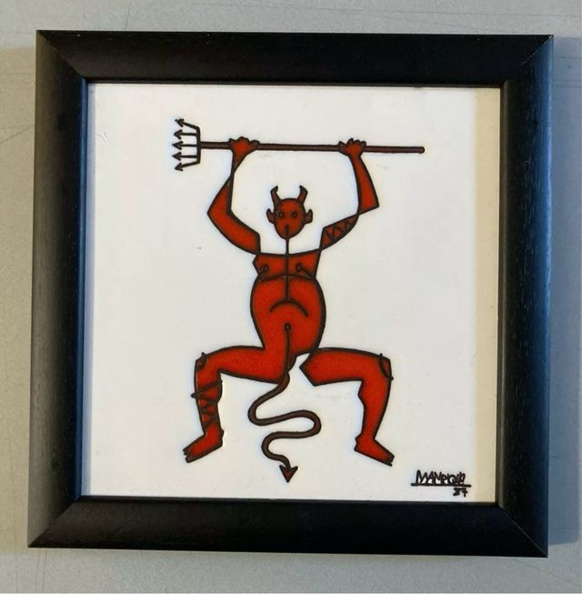 Piastrella César Manrique diavolo