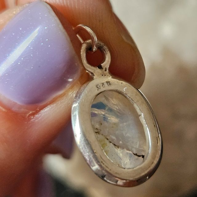 Pendientes plata 925 y piedra luna