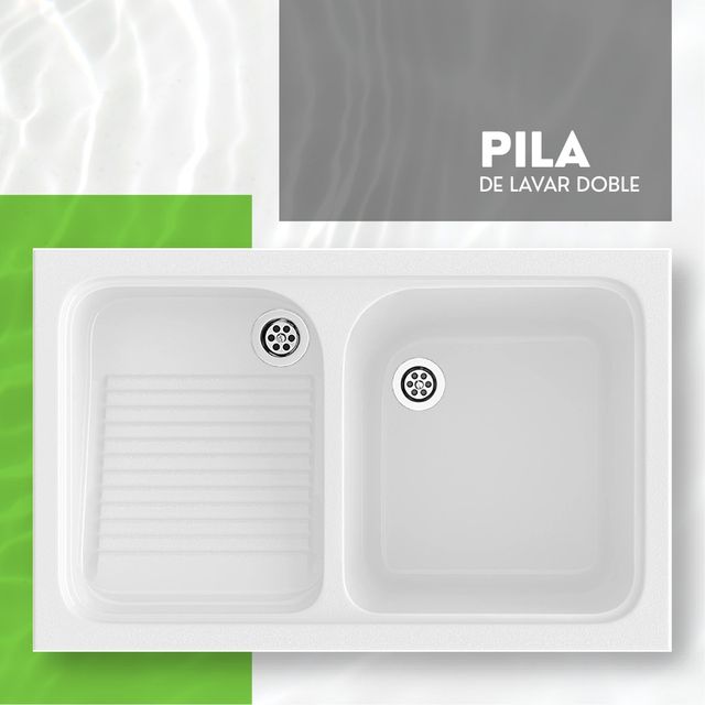 🧼Pilas de lavar RESISTENTES DOBLES 60cm x 80cm🧼