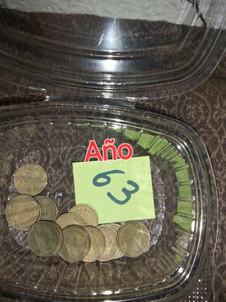 El n° es el año Monedas de peseta antiguas