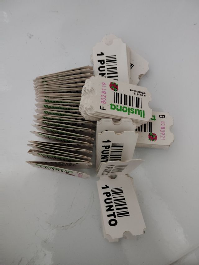 Ticket puntos para cambiar