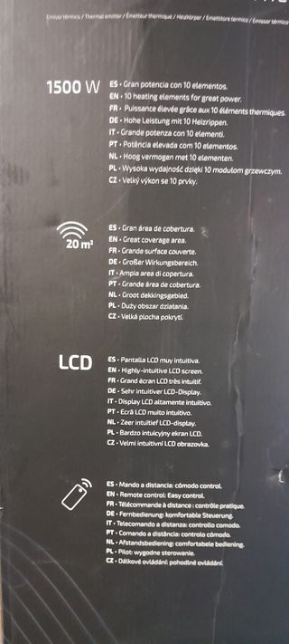 Radiador eléctrico bajo consumo cecotec