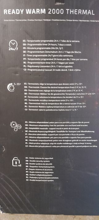 Radiador eléctrico bajo consumo cecotec
