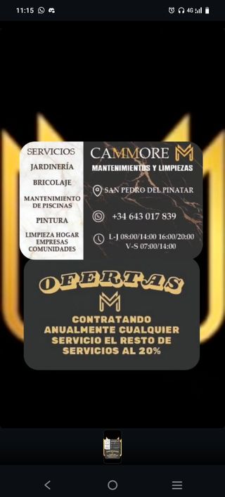 Limpiezas y mantenimientos