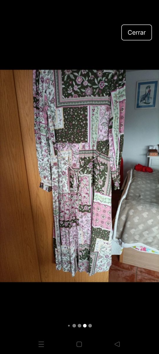 Vestido boho, midi Springfield