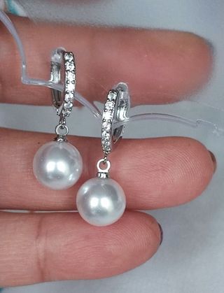 PENDIENTES DE ARO Y PERLITAS
