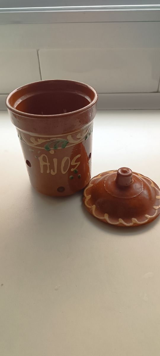 Tarro ajos cerámica