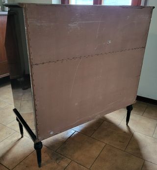 Secretaire Art Déco in legno di noce anni '50
