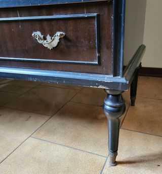 Secretaire Art Déco in legno di noce anni '50