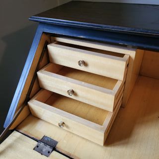 Secretaire Art Déco in legno di noce anni '50