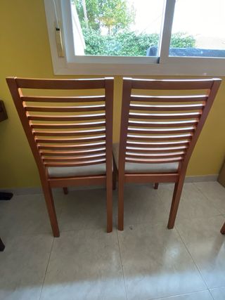 MESA SALÓN Y 6 SILLAS
