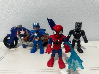 Pack Capitan America con Moto y Spiderman 