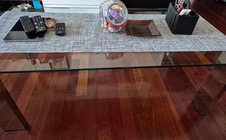 Mesa salón de cristal