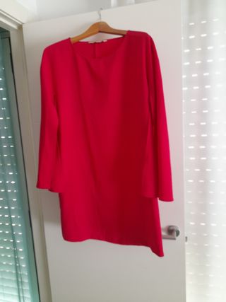Vestido Zara fucsia talla xl