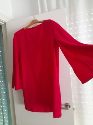 Vestido Zara fucsia talla xl