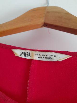 Vestido Zara fucsia talla xl